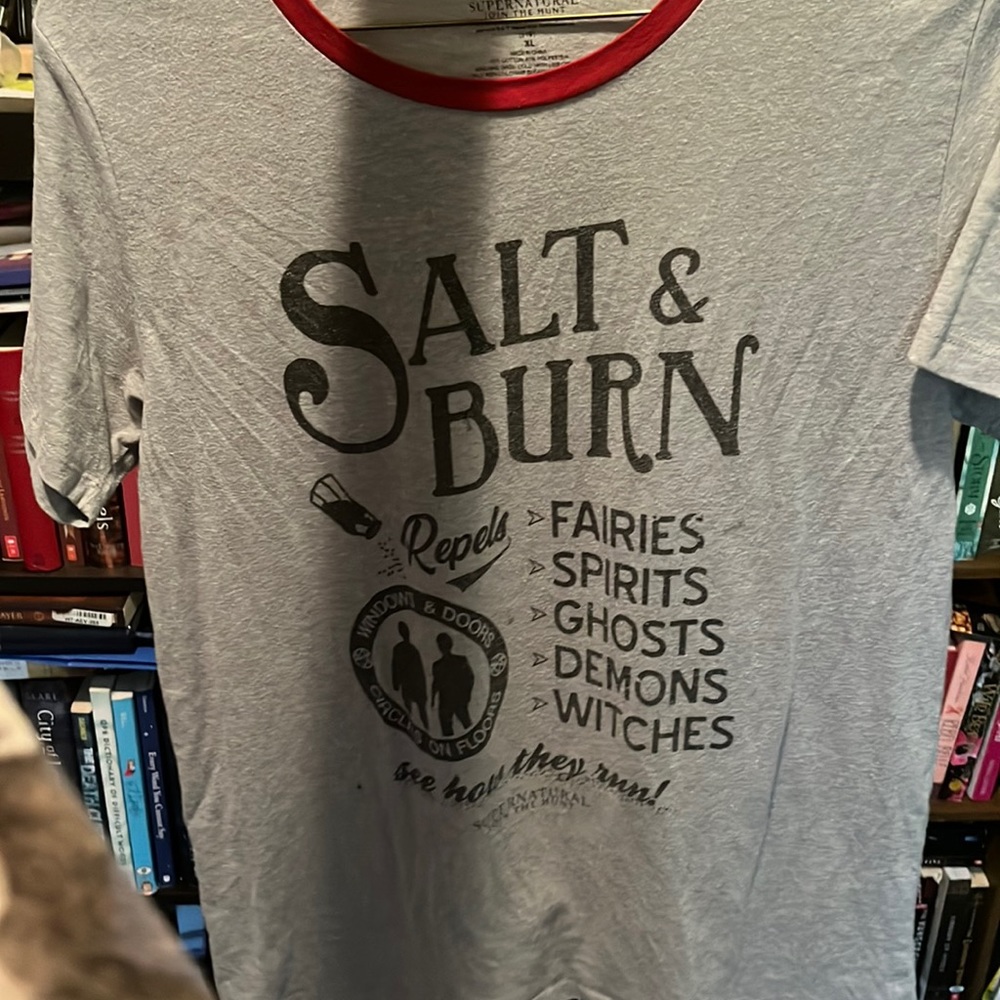 Shirt, grey, Supernatural, XL